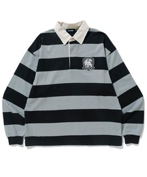 XLARGE | EMBLEM STRIPED RUGBY SHIRT(ポロシャツ)