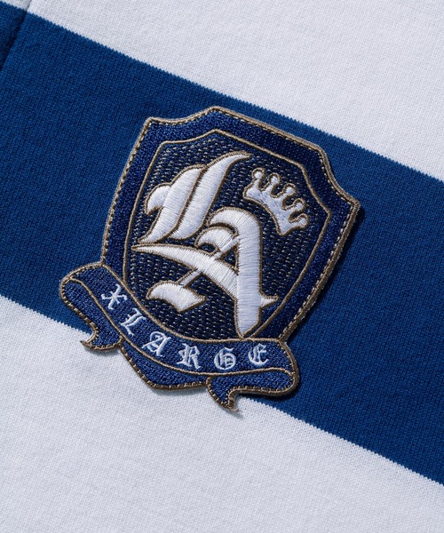 XLARGE SWORD EMBLEM RUGBY SHIRT 即完アイテム XLARGE SWORD EMBLEM RUGBY SHIRT ストリートコーデ レディース