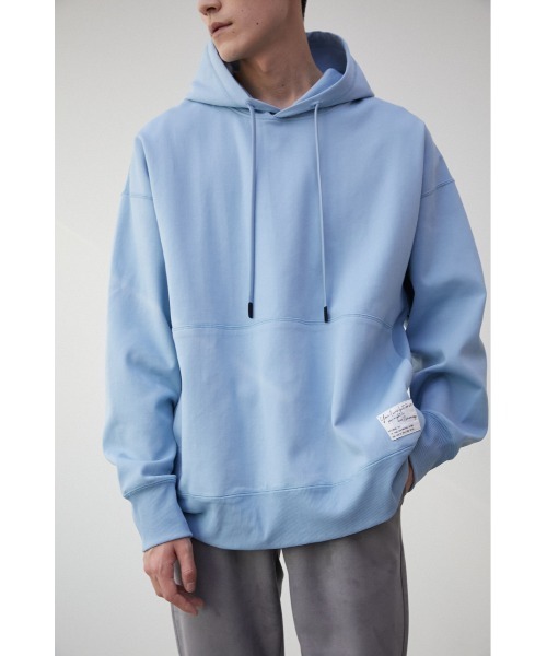 AZUL by moussy(アズールバイマウジー)の「COMFORTABLE PONTE HOODIE/コンフォータブルポンチフーディー(パーカー・メンズ・ホワイト/ライトブルー/ベージュ/グレー・FREE)」の4枚目の写真