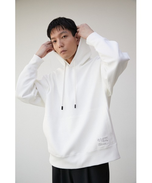 AZUL by moussy(アズールバイマウジー)の「COMFORTABLE PONTE HOODIE/コンフォータブルポンチフーディー(パーカー・メンズ・ホワイト/ライトブルー/ベージュ/グレー・FREE)」の17枚目の写真