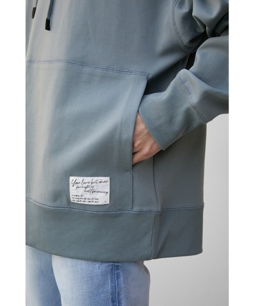 AZUL by moussy(アズールバイマウジー)の「COMFORTABLE PONTE HOODIE/コンフォータブルポンチフーディー(パーカー・メンズ・ホワイト/ライトブルー/ベージュ/グレー・FREE)」の19枚目の写真