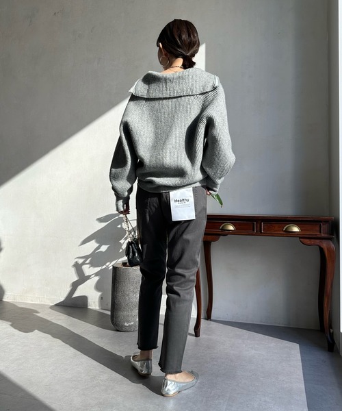 Healthy denim(ヘルシーデニム)の「【Healthy denim/ヘルシーデニム】 H.Salt(デニムパンツ・レディース・ブラック・23cm/25cm/24cm)」の16枚目の写真