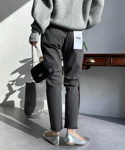 Healthy denim(ヘルシーデニム)の「【Healthy denim/ヘルシーデニム】 H.Salt(デニムパンツ・レディース・ブラック・23cm/25cm/24cm)」の12枚目の写真