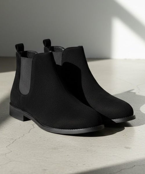 AAA+（サンエープラス）の「美シルエットショートブーツ（ブーツ・レディース・ブラック系2/ブラック系5/ダークブラウン系2/ブラック系1/ブラック系6/ダークブラウン系1/アイボリー系1/ダークブラウン系3/アイボリー系2/ブラック系3/ブラック系4/アイボリー系3・LL/M/SS/S/XL/L）」の3枚目の写真