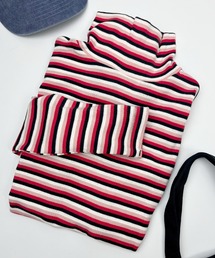 MILLER（ミラー）の「【Robert P. Miller】パネルリブ タートルネック ロングスリーブTシャツ 834C（Tシャツ/カットソー）」