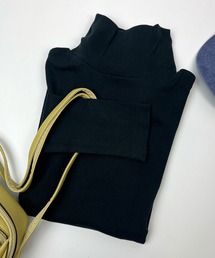 【Robert P. Miller】パネルリブ タートルネック ロングスリーブTシャツ 834C