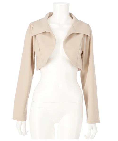 LATINA（ラティーナ）の「カットジョーゼットショートジャケット（その他アウター・レディース・グレイッシュベージュ/ブラック・FREE）」の13枚目の写真