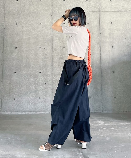 PAGEBOY(ページボーイ)の「ファブリックファンクションコンパクトT(Tシャツ/カットソー・レディース・オフホワイト/ターコイズブルー/ローズ/ブラック/グレイッシュベージュ・FREE)」の14枚目の写真