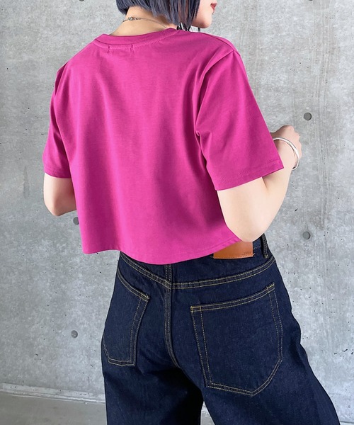 PAGEBOY(ページボーイ)の「ファブリックファンクションコンパクトT(Tシャツ/カットソー・レディース・オフホワイト/ターコイズブルー/ローズ/ブラック/グレイッシュベージュ・FREE)」の20枚目の写真