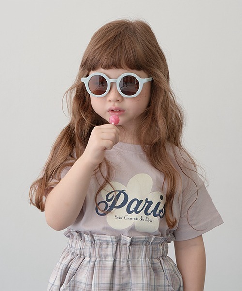 Lycee mine(リセマイン)の「【型崩れしないやわらかコットン】選べる10パターンオリジナルプリントTシャツ(Tシャツ/カットソー・キッズ・ピンク/モカ/チャコール/イエロー/ミント/ベージュ系/パープル/ブルーグレー/アイボリー/ライトブルー・110cm/120cm/130cm/140cm/150cm/100cm)」の6枚目の写真