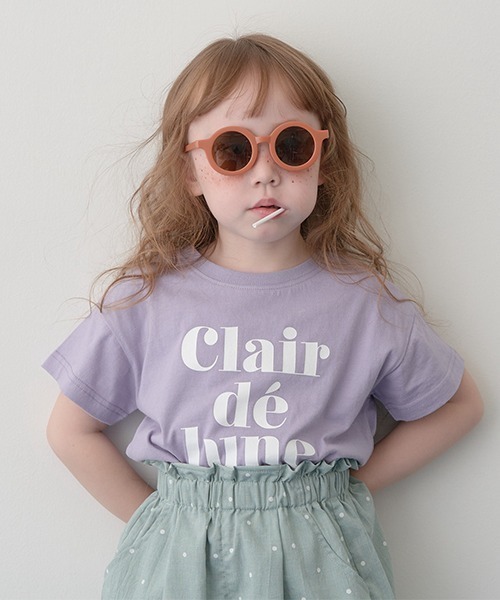 Lycee mine(リセマイン)の「【型崩れしないやわらかコットン】選べる10パターンオリジナルプリントTシャツ(Tシャツ/カットソー・キッズ・ピンク/モカ/チャコール/イエロー/ミント/ベージュ系/パープル/ブルーグレー/アイボリー/ライトブルー・110cm/120cm/130cm/140cm/150cm/100cm)」の9枚目の写真