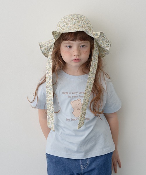 Lycee mine(リセマイン)の「【型崩れしないやわらかコットン】選べる10パターンオリジナルプリントTシャツ(Tシャツ/カットソー・キッズ・ピンク/モカ/チャコール/イエロー/ミント/ベージュ系/パープル/ブルーグレー/アイボリー/ライトブルー・110cm/120cm/130cm/140cm/150cm/100cm)」の8枚目の写真