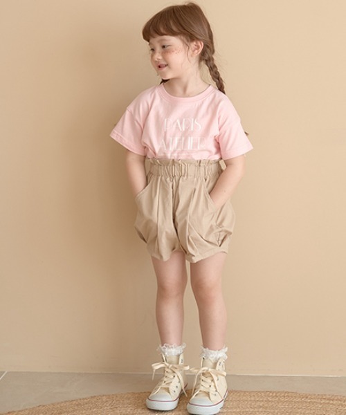 Lycee mine(リセマイン)の「【型崩れしないやわらかコットン】選べる10パターンオリジナルプリントTシャツ(Tシャツ/カットソー・キッズ・ピンク/モカ/チャコール/イエロー/ミント/ベージュ系/パープル/ブルーグレー/アイボリー/ライトブルー・110cm/120cm/130cm/140cm/150cm/100cm)」の18枚目の写真