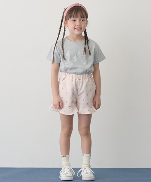 Lycee mine(リセマイン)の「【型崩れしないやわらかコットン】選べる10パターンオリジナルプリントTシャツ(Tシャツ/カットソー・キッズ・ピンク/モカ/チャコール/イエロー/ミント/ベージュ系/パープル/ブルーグレー/アイボリー/ライトブルー・110cm/120cm/130cm/140cm/150cm/100cm)」の22枚目の写真