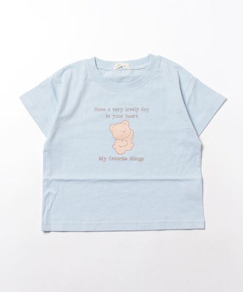 Lycee mine(リセマイン)の「【型崩れしないやわらかコットン】選べる10パターンオリジナルプリントTシャツ(Tシャツ/カットソー・キッズ・ピンク/モカ/チャコール/イエロー/ミント/ベージュ系/パープル/ブルーグレー/アイボリー/ライトブルー・110cm/120cm/130cm/140cm/150cm/100cm)」の13枚目の写真