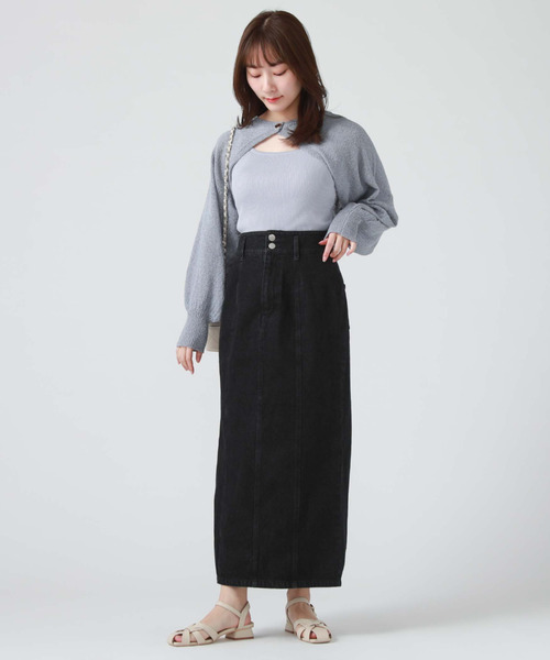 archives（アルシーヴ）の「ロングタイトデニムスカート（デニムスカート・レディース・ブルー/ブラック/サックスブルー・SMALL/MEDIUM）」の14枚目の写真