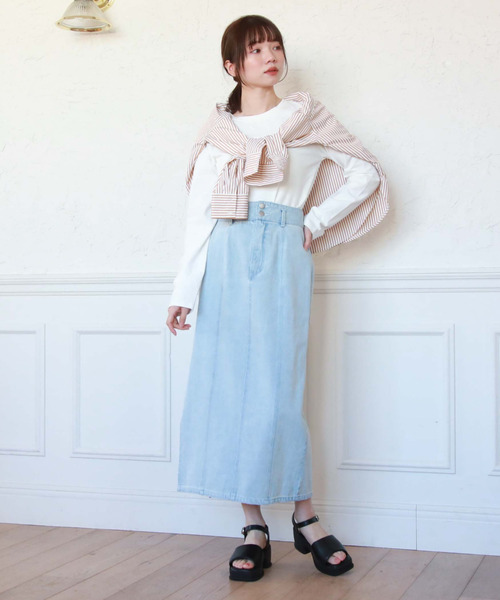 archives（アルシーヴ）の「ロングタイトデニムスカート（デニムスカート・レディース・ブルー/ブラック/サックスブルー・SMALL/MEDIUM）」の13枚目の写真