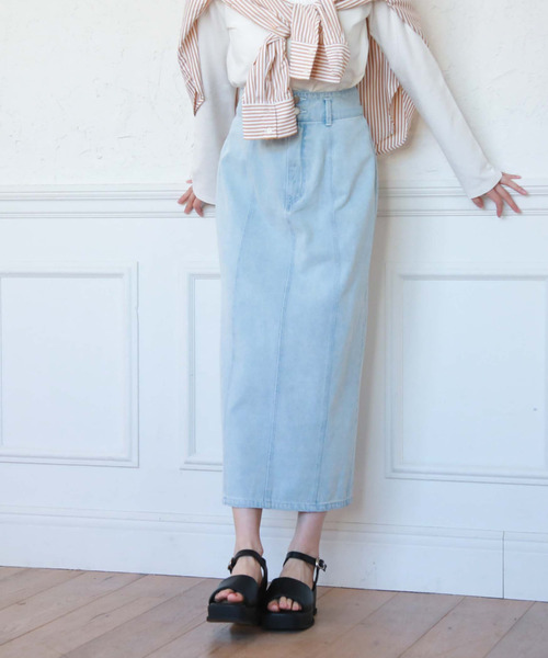 archives（アルシーヴ）の「ロングタイトデニムスカート（デニムスカート・レディース・ブルー/ブラック/サックスブルー・SMALL/MEDIUM）」の22枚目の写真