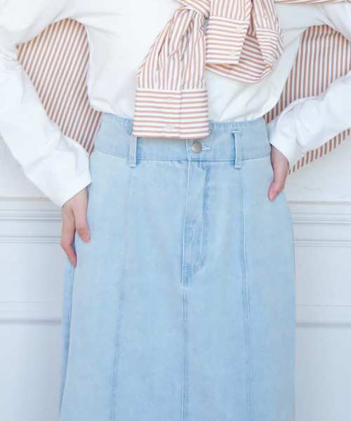 archives（アルシーヴ）の「ロングタイトデニムスカート（デニムスカート・レディース・ブルー/ブラック/サックスブルー・SMALL/MEDIUM）」の6枚目の写真