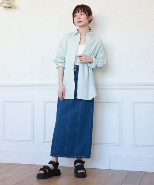 archives（アルシーヴ）の「ロングタイトデニムスカート（デニムスカート・レディース・ブルー/ブラック/サックスブルー・SMALL/MEDIUM）」の20枚目の写真