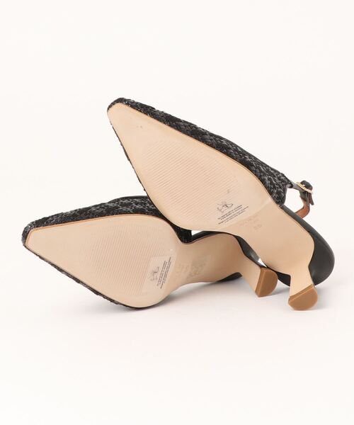 inter-chaussures（インターショシュール）の「【ANGEL ALARCON】ポインテッドトウラフィアバックバンド(D31303)（パンプス・レディース・ブラック/アイボリー/ベージュ・35/36/37/38）」の5枚目の写真