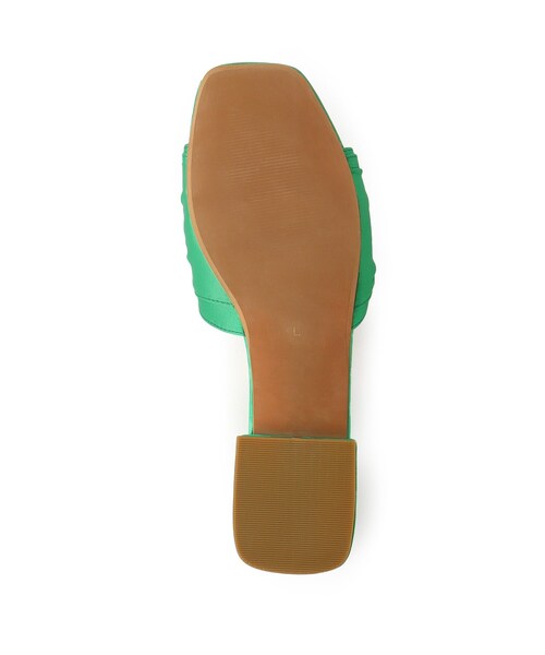 OPAQUE.CLIP(オペークドットクリップ)の「◆サテンビジューフラットミュール(サンダル・レディース・ブラック/グリーン・03/02)」の8枚目の写真