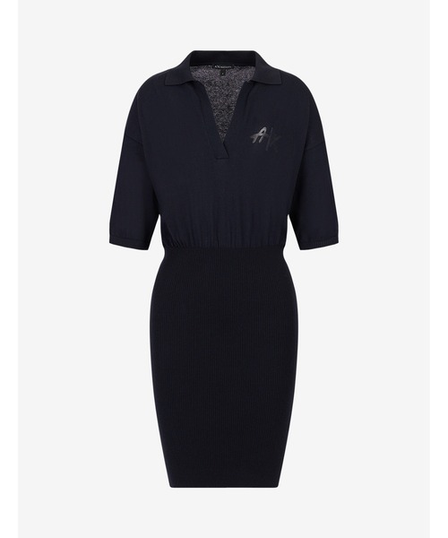 美品アルマーニエクスチェンジ 半袖ベロアワンピース 黒色/Sサイズ黒色ワンピース 新品未使用ARMANI EXCHANGE 半袖ベロアワンピース 黒 - メルカリ