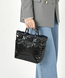 LeSportsac（レスポートサック）の「SHINE MED 2WAY TOTE ブラック/ネイビー（トートバッグ・キッズ）」