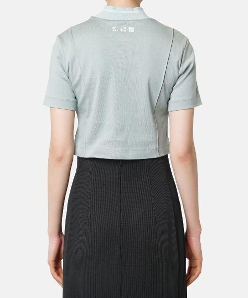 LE CIEL BLEU（ルシェルブルー）の「LCBロゴT / LCB Logo Tee（Tシャツ/カットソー・レディース・ライトグリーン/オフホワイト/ブラック・36）」の14枚目の写真