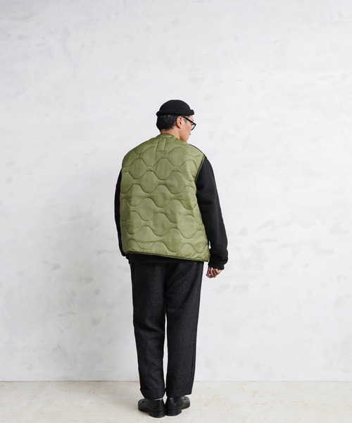 WAIPER.inc（ワイパーインク）の「米軍 M-65 フィールドジャケット用ライナー リメイクベスト（ベスト・メンズ・オリーブ・MEDIUM/LARGE）」の9枚目の写真