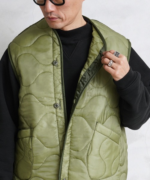 WAIPER.inc（ワイパーインク）の「米軍 M-65 フィールドジャケット用ライナー リメイクベスト（ベスト・メンズ・オリーブ・MEDIUM/LARGE）」の13枚目の写真