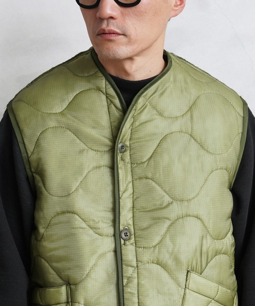 WAIPER.inc（ワイパーインク）の「米軍 M-65 フィールドジャケット用ライナー リメイクベスト（ベスト・メンズ・オリーブ・MEDIUM/LARGE）」の15枚目の写真