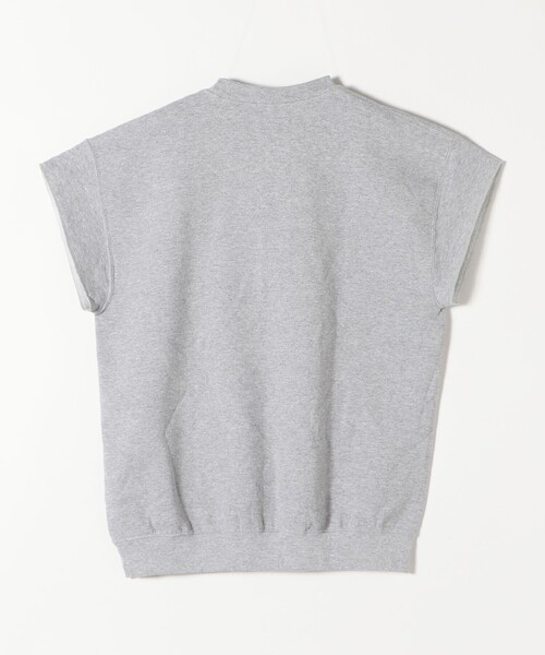 NutmegMills(ナツメグミルズ)の「NUTMEG MILLS:〈洗濯機可能〉PENN スクエア マッスル スウェット TEE(Tシャツ/カットソー・レディース・グレー/ホワイト・ONE SIZE)」の3枚目の写真