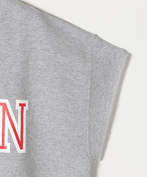 NutmegMills(ナツメグミルズ)の「NUTMEG MILLS:〈洗濯機可能〉PENN スクエア マッスル スウェット TEE(Tシャツ/カットソー・レディース・グレー/ホワイト・ONE SIZE)」の5枚目の写真