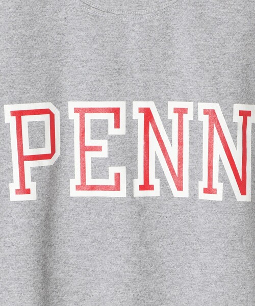 NutmegMills(ナツメグミルズ)の「NUTMEG MILLS:〈洗濯機可能〉PENN スクエア マッスル スウェット TEE(Tシャツ/カットソー・レディース・グレー/ホワイト・ONE SIZE)」の7枚目の写真