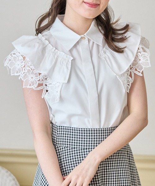 tocco closet（トッコ クローゼット）の「フリル×フラワーレース