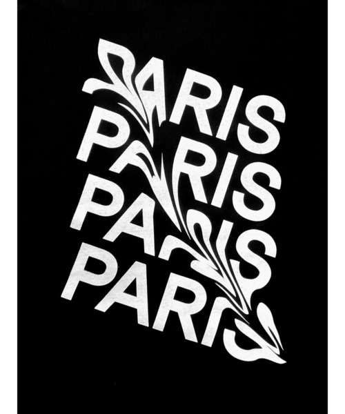 LVEU.（ラブユ.）の「【LVEU.】PARISオーバーTシャツ(Aiselect) / トップス Tシャツ 半袖 オーバー プリント グラフィック ブラック ホワイト（Tシャツ/カットソー・レディース・ホワイト/ブラック・FREE）」の8枚目の写真