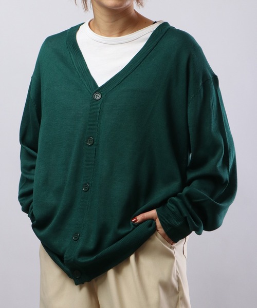FUNALIVE（ファンアライブ）の「セミルーズシルエットカーディガン（カーディガン/ボレロ・メンズ・レッド/ネイビー/ベージュ/グレー/ブラック/チャコール/グリーン・L/XL/M）」の14枚目の写真