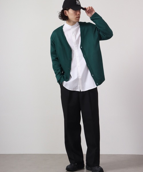 FUNALIVE（ファンアライブ）の「セミルーズシルエットカーディガン（カーディガン/ボレロ・メンズ・レッド/ネイビー/ベージュ/グレー/ブラック/チャコール/グリーン・L/XL/M）」の20枚目の写真