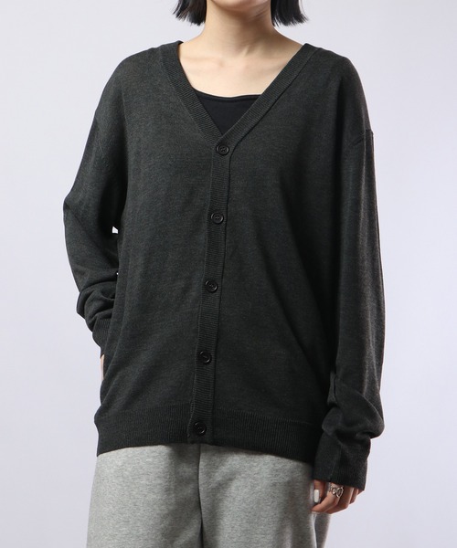 FUNALIVE（ファンアライブ）の「セミルーズシルエットカーディガン（カーディガン/ボレロ・メンズ・レッド/ネイビー/ベージュ/グレー/ブラック/チャコール/グリーン・L/XL/M）」の8枚目の写真