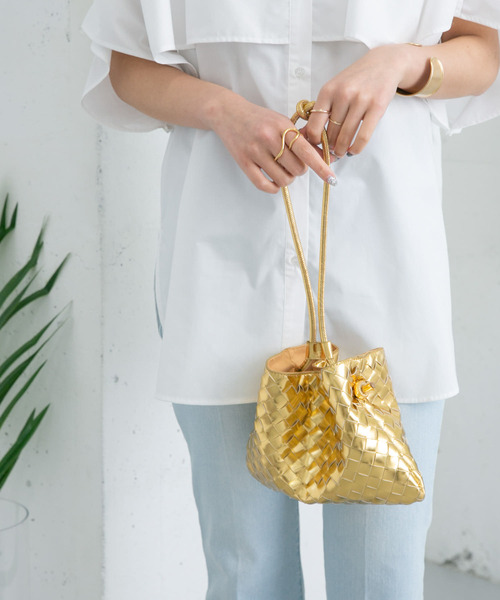 KBF(ケイビーエフ)の「2WAYメッシュポーチBAG(ショルダーバッグ・レディース・シルバー/ゴールド・ONE)」の11枚目の写真