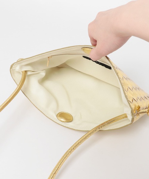 KBF(ケイビーエフ)の「2WAYメッシュポーチBAG(ショルダーバッグ・レディース・シルバー/ゴールド・ONE)」の20枚目の写真