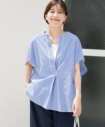 URBAN RESEARCH DOORS | ストライプコクーンシャツ(シャツ/ブラウス)