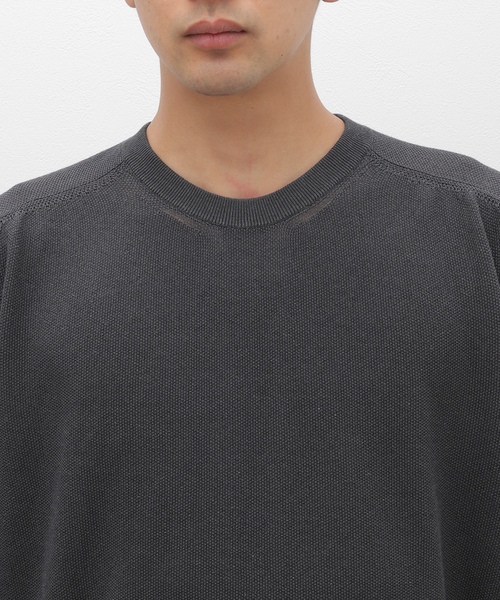STILL BY HAND（スティルバイハンド）の「【STILL BY HAND / スティルバイハンド】ニット Tシャツ（ニット/セーター・メンズ・チャコールグレー/ネイビー・46/48）」の7枚目の写真