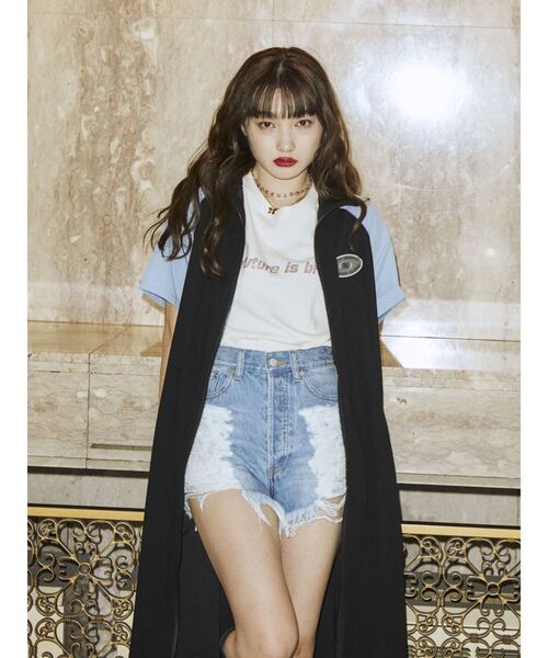 jouetie（ジュエティ）の「モーターバイカラー2WAYワンピース【WEB限定】（ワンピース・レディース・グリーン/ブラック・MEDIUM）」の16枚目の写真