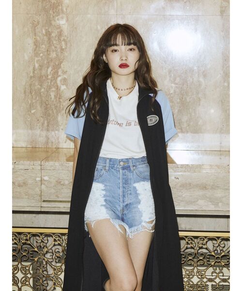 jouetie（ジュエティ）の「モーターバイカラー2WAYワンピース【WEB限定】（ワンピース・レディース・グリーン/ブラック・MEDIUM）」の19枚目の写真