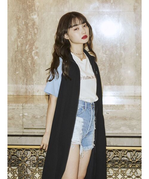 jouetie（ジュエティ）の「モーターバイカラー2WAYワンピース【WEB限定】（ワンピース・レディース・グリーン/ブラック・MEDIUM）」の5枚目の写真