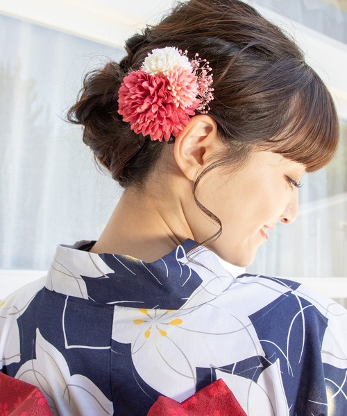 Honeys（ハニーズ）の「浴衣コサージュヘアクリップ（バレッタ