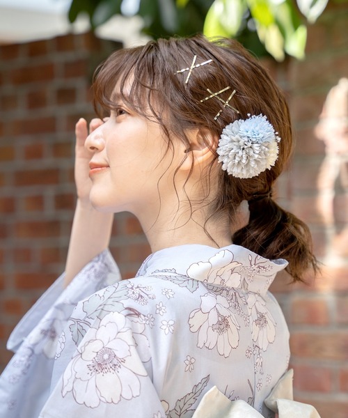 Honeys（ハニーズ）の「浴衣コサージュヘアクリップ（バレッタ/ヘア
