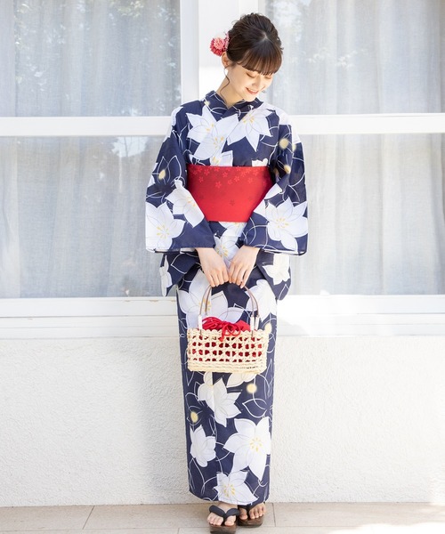 Honeys（ハニーズ）の「浴衣コサージュヘアクリップ（バレッタ/ヘアクリップ・レディース・サックスブルー/ピンク/パープル・FREE）」の11枚目の写真